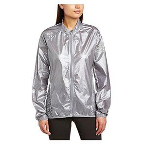 Adidas Clima Anthem Women's Running Jacket Silver Mesh Size S